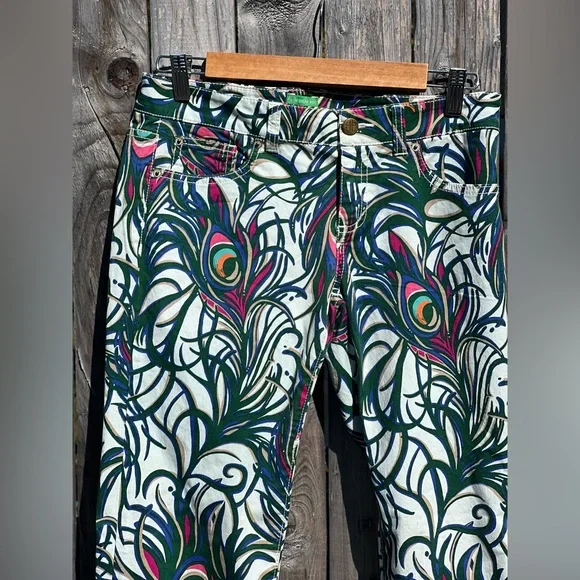 Lilly Pulitzer Palm Beach Fit peacock Feather Prints Pants - Picture 4 of 12